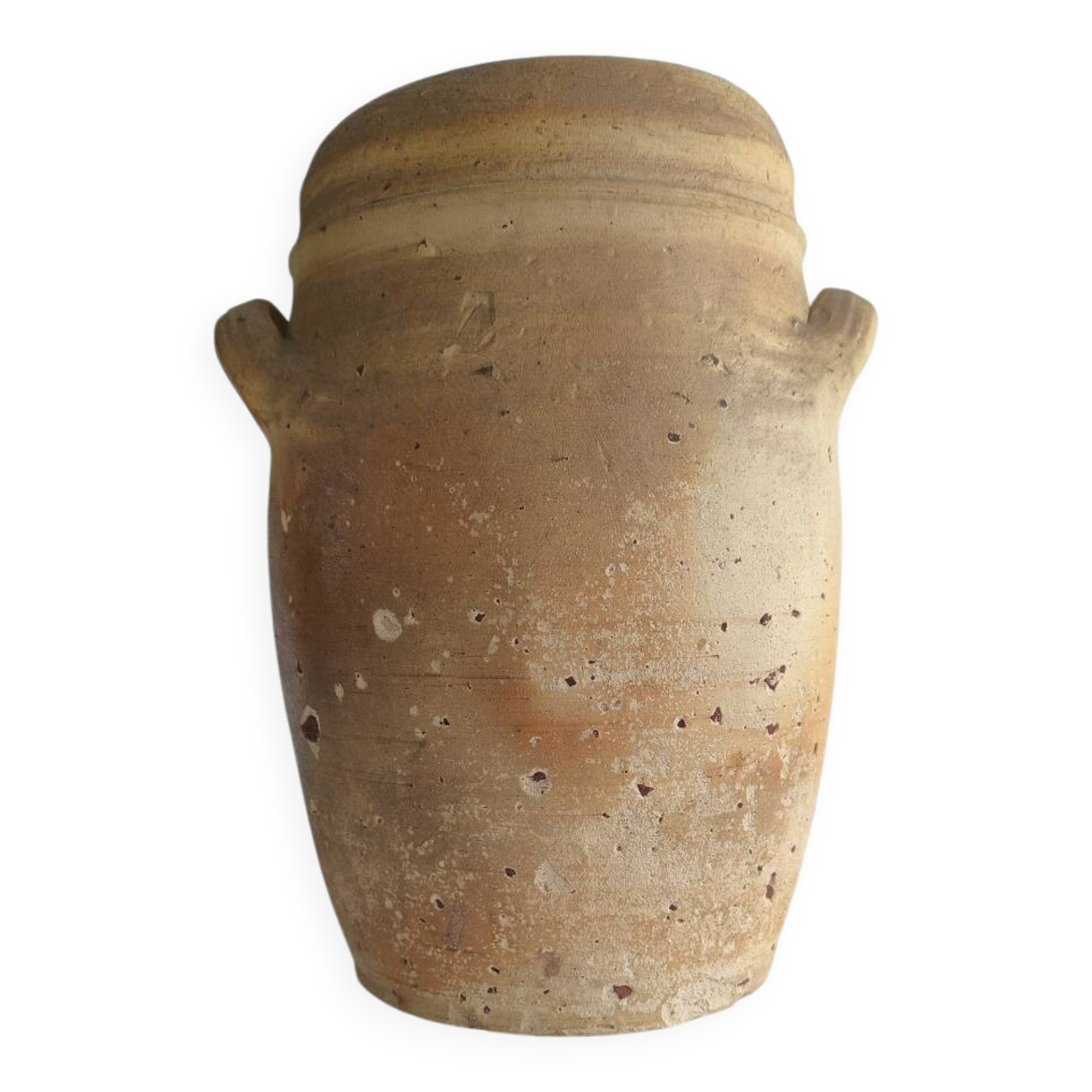 Pottery, old stoneware salt cellar