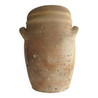 Pottery, old stoneware salt cellar