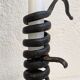 Vintage brutalist wrought iron candlestick
