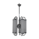 5-flamming tubular bauhaus chandelier, 1930s