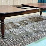 Victorian mahogany table with 2 extensions - 19th century work - Crank system