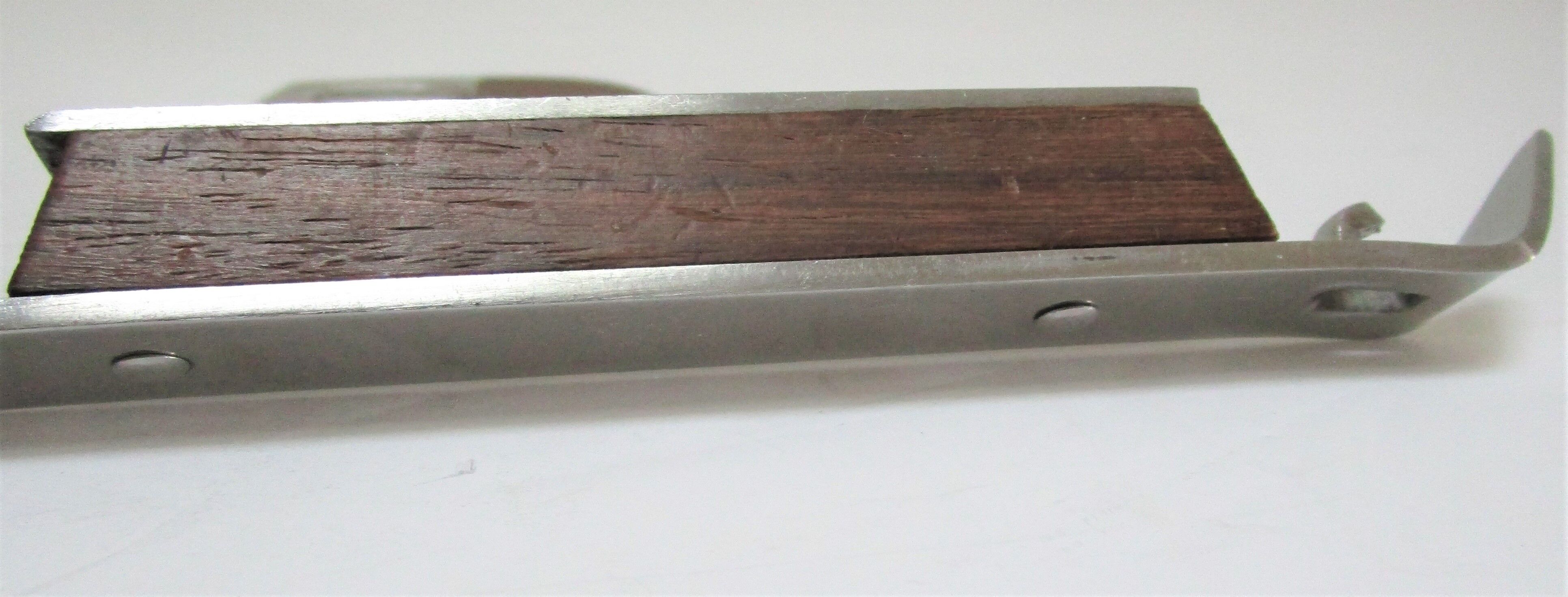 Two bottle opener rosewood steel vintage design