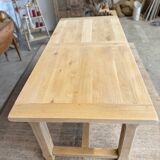 Solid oak farmhouse table with extensions