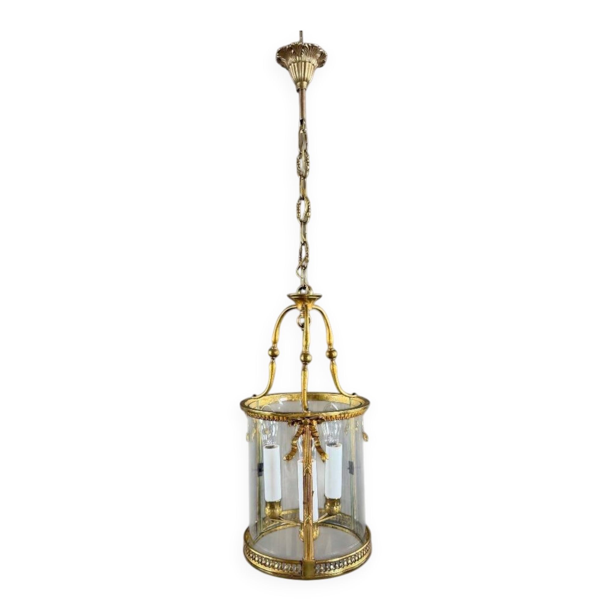 Golden bronze lantern, 20th century