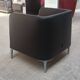 Black segis armchair