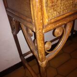 Bamboo and rattan extra furniture hairdresser