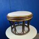 Pouf, rattan stool, new cushion