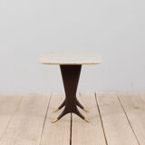 Guglielmo Ulrich coffee table with marble top, Italy, 1950s.