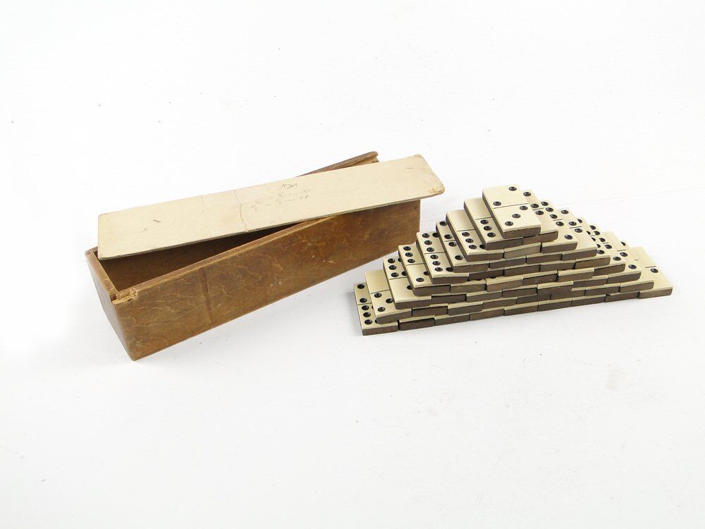 Postmodern domino game, Poland, 1950s, set of 28