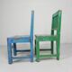 Set of 2 vintage children's chairs, 1950s
