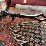 Table basse en pierre de lavé et fer forgé