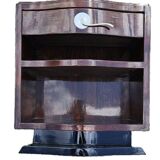 Art Deco Bedside Table in Varnished Rosewood