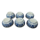Bowls set of six Korond ceramic Romania 20th century