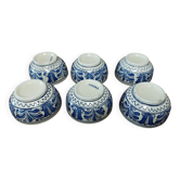 Bowls set of six Korond ceramic Romania 20th century
