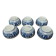 Bowls set of six Korond ceramic Romania 20th century