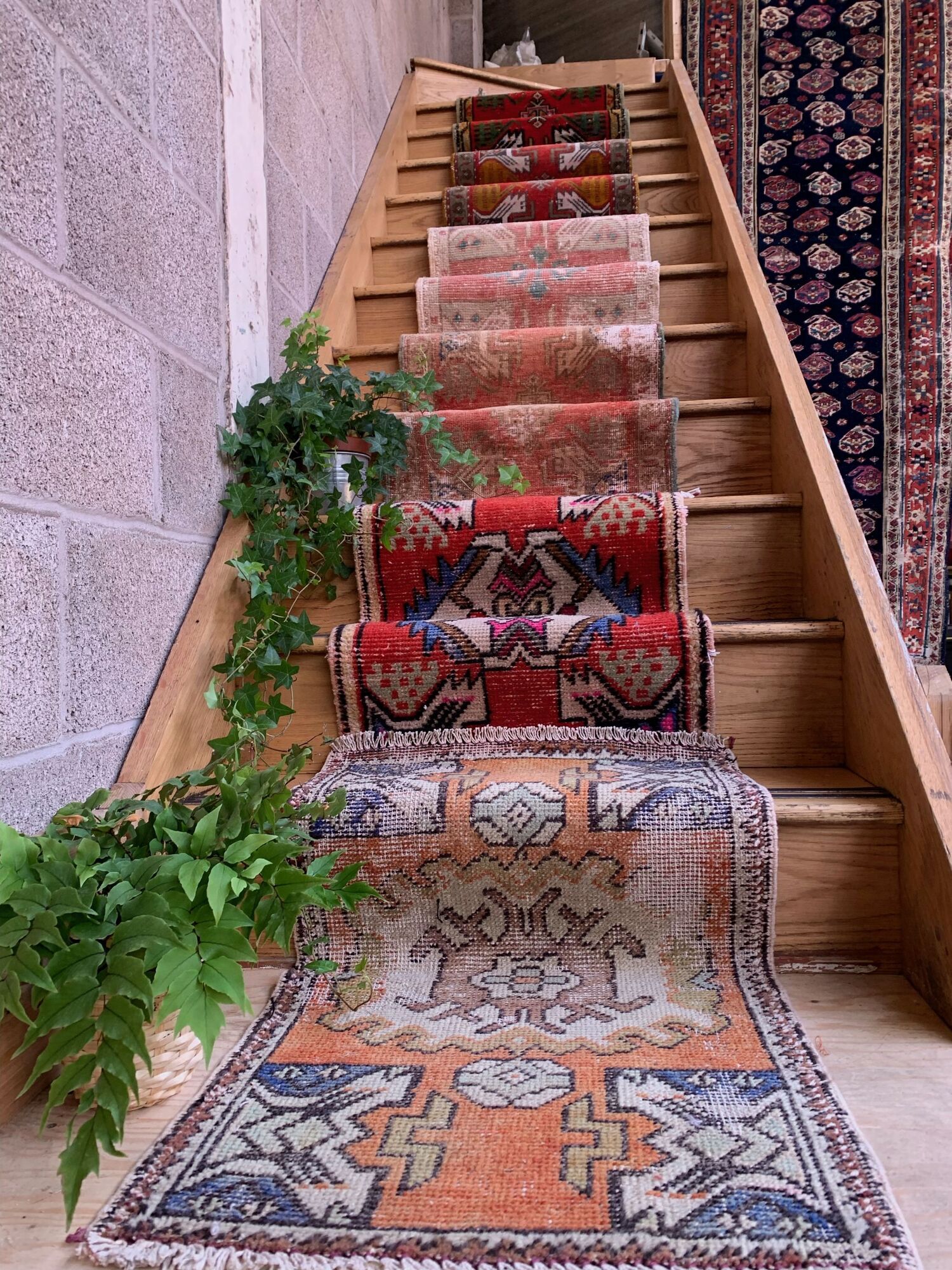 Small Vintage Turkish Rug 98x49 cm, Short Runner, Tribal, Shabby Chic