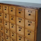 Dutch Beech Industrial Apothecary / Workshop Cabinet, circa 1950s