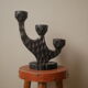 Vintage wooden candle holder
