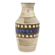 Vintage Bay Vase West Germany Ceramic Beige Brown Blue 619-35