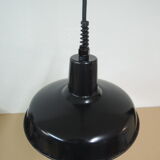 Black enamelled hanging lamp