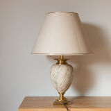 Marble and gold lamp