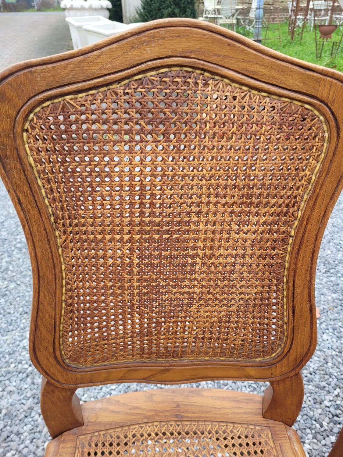 4 Louis XV style chairs cannée