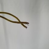 Lustre en verre travaillé et laiton