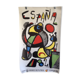 Affiche coupe du monde Espagne 1982 Miro