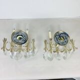 Pair of Ovali wall lights by Sciolari 70s