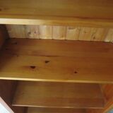 Beautiful bookshelf - solid pine - 5 shelves - country style - natural colour