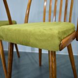 1960s Antonin Suman beech dining chairs, set of 4