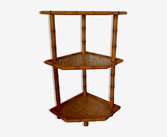 Rattan shelf