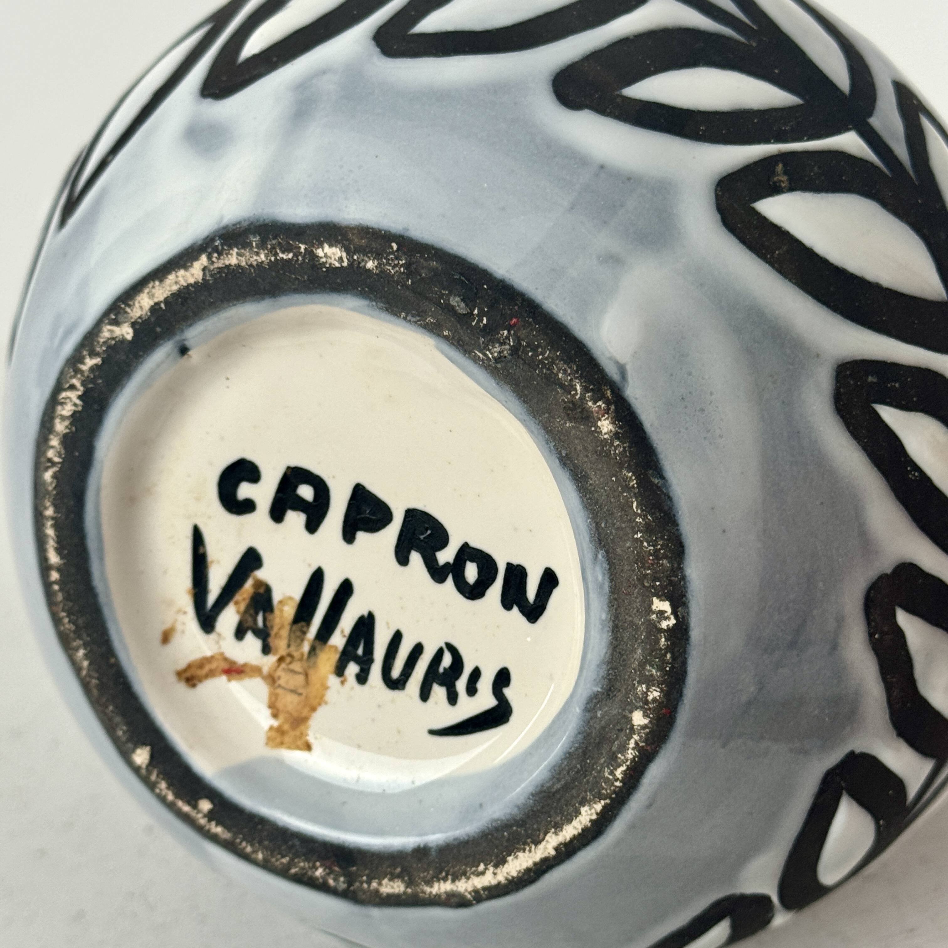 Ceramic bottle by Roger Capron, Vallauris, circa 1960