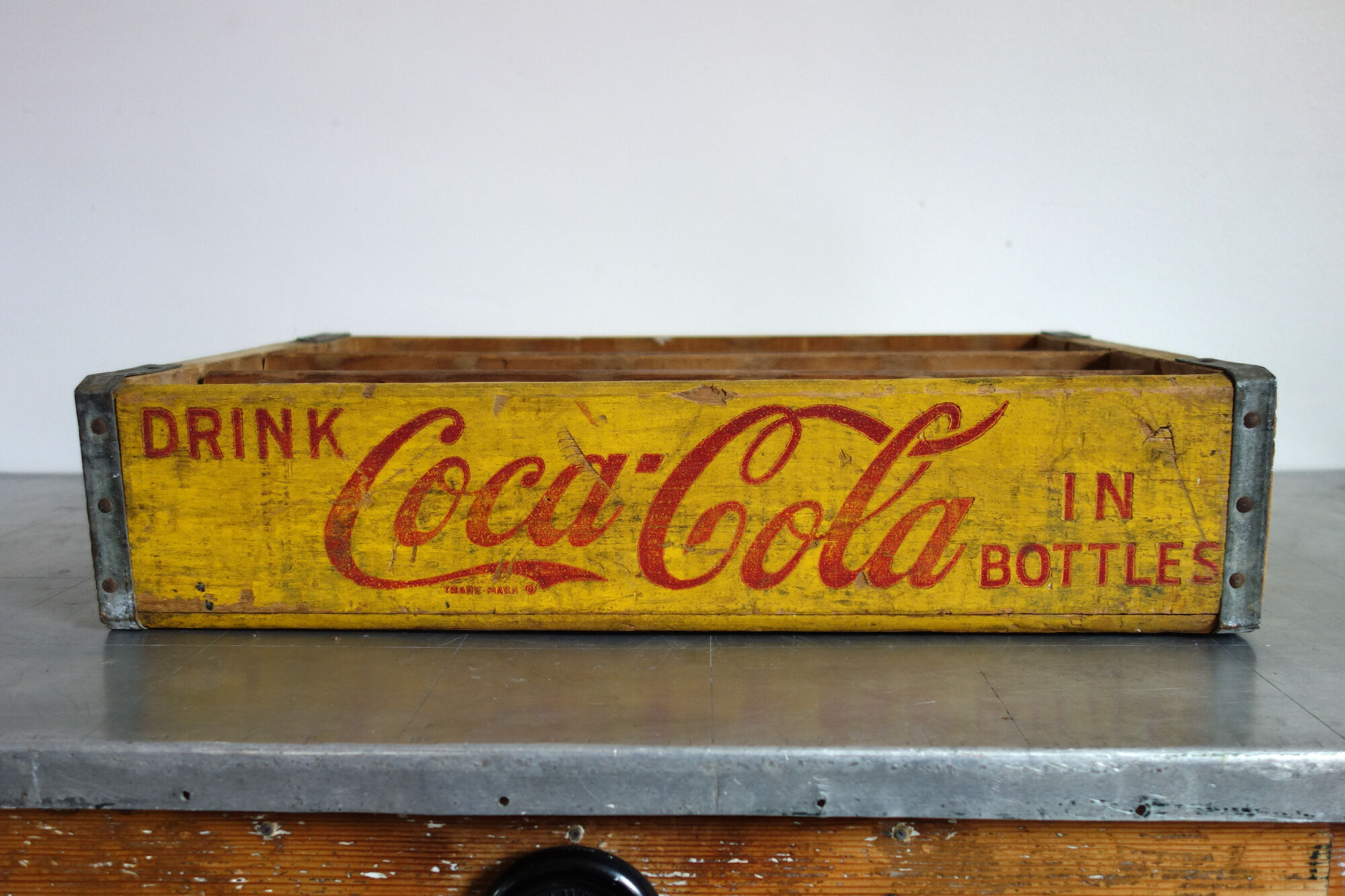 Vintage Coca-Cola wooden locker