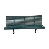 Banc de jardin en lattes pied métal