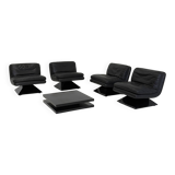 Set of four Hans von Klier armchairs with coffee table for Giuseppe Rossi di Albizzate
