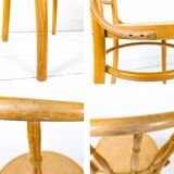 4pcs Vintage Cafe Chair Spacers Chairs Wooden Chair Mid Century Retro Bistro Chair Turned