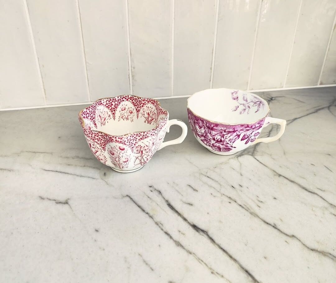 Two English porcelain cups