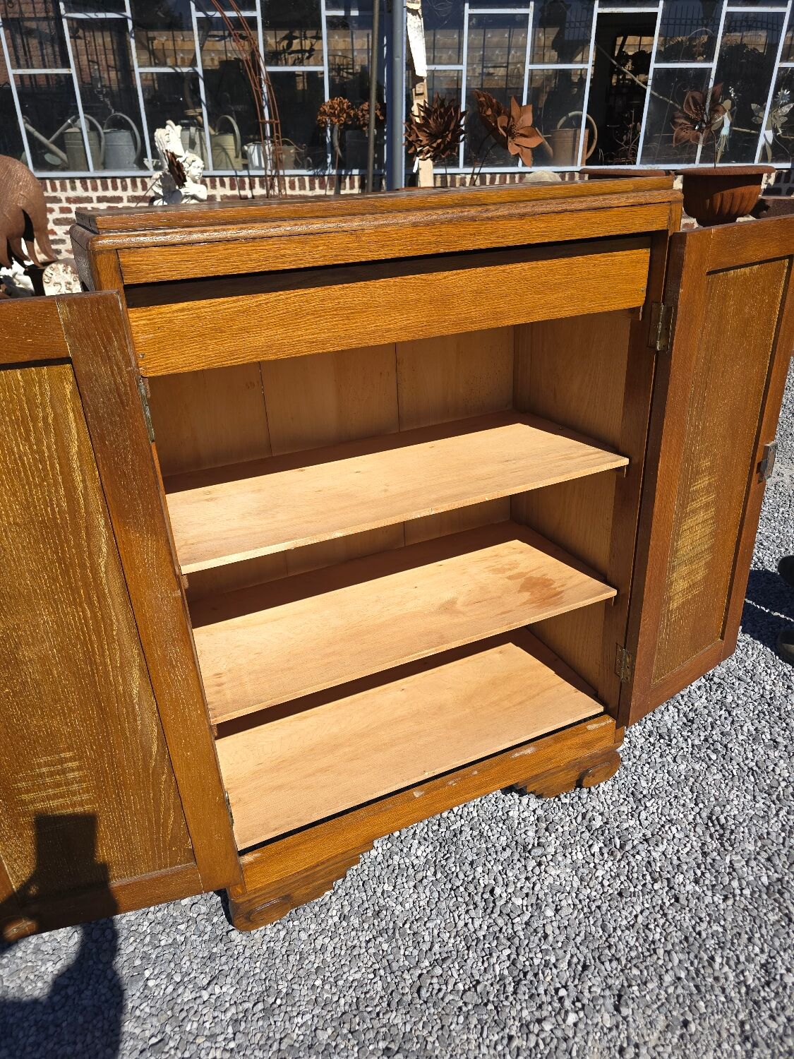 Art Deco style oak sideboard