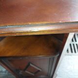Small corner furniture in vintage wood used