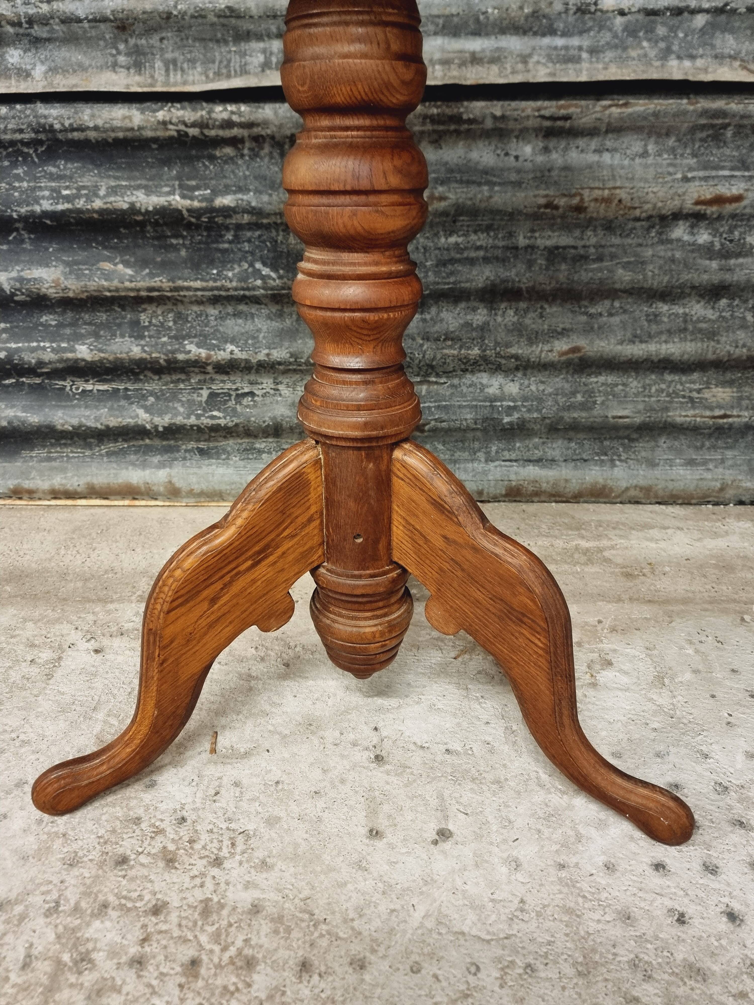 Antique table wine table plant table side table oak