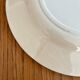 2 flat ironstone plates, Carnations, Creil and Montereau