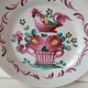 Saint-Clément & K&G plate – rooster on basket decoration, circa 1920