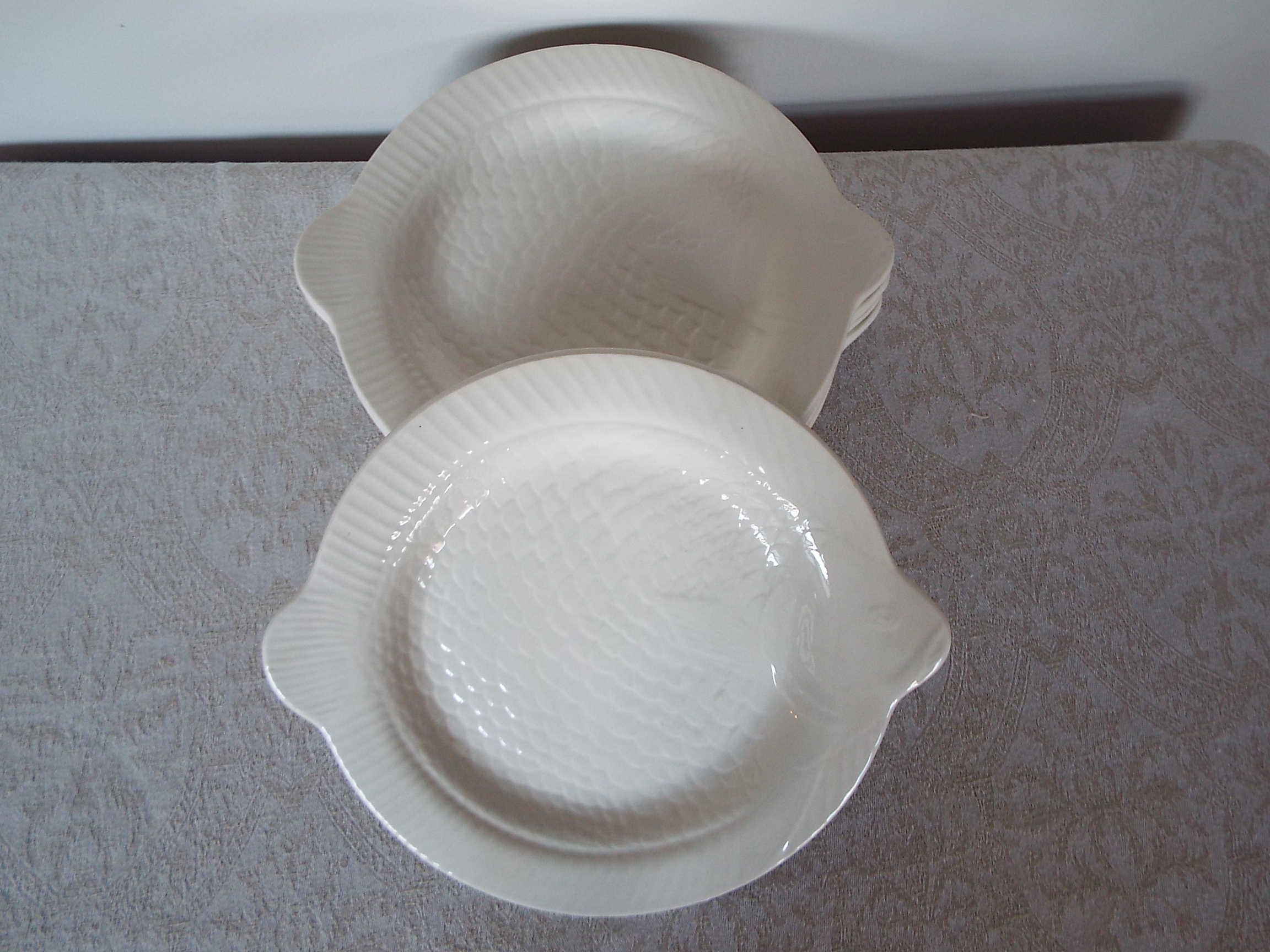 6 fish plates Sarreguemines