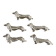 Transparent dachshund knife holder