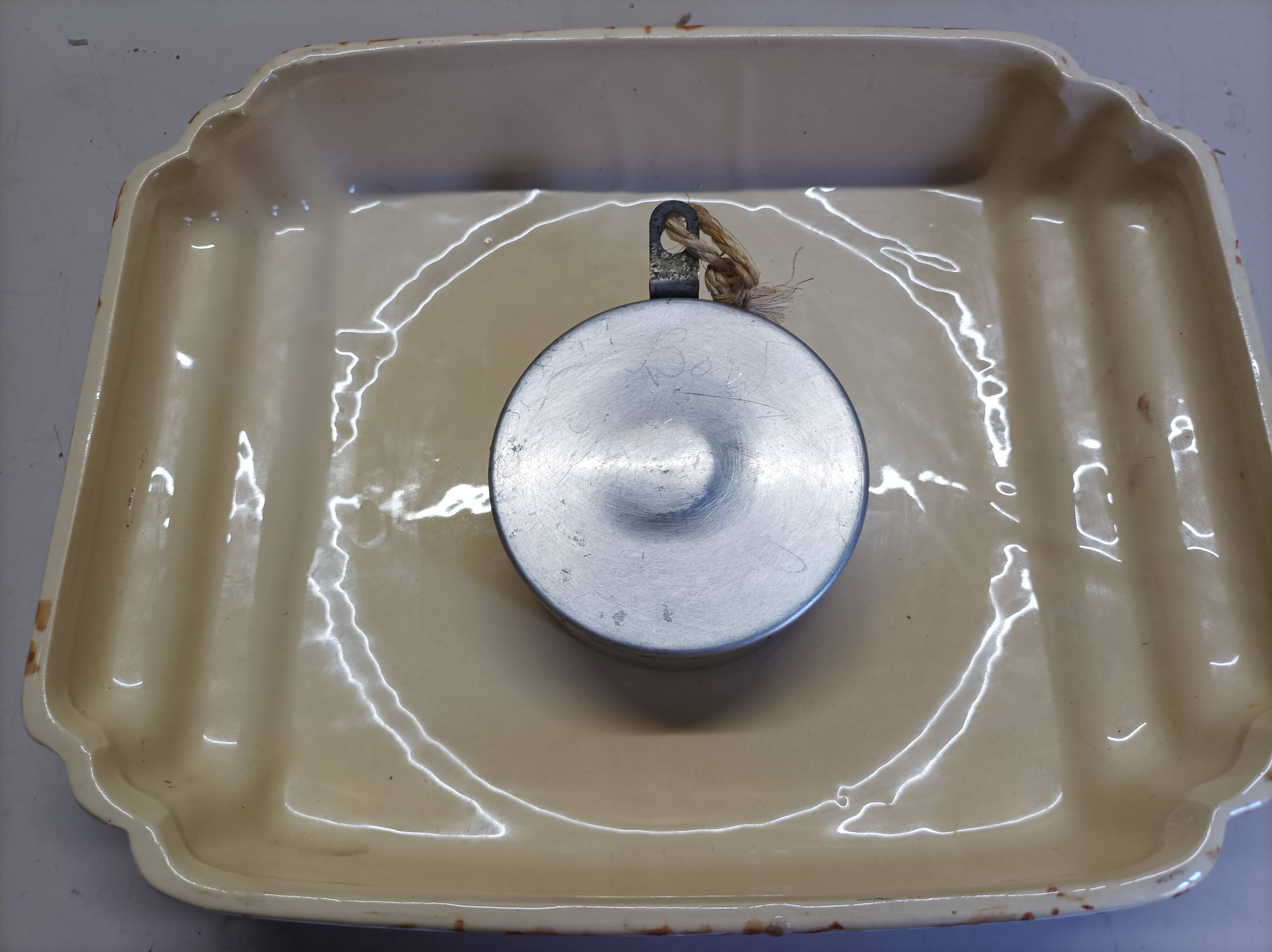 Ceramic wall clock from the 50s/60s Marti France