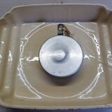 Ceramic wall clock from the 50s/60s Marti France