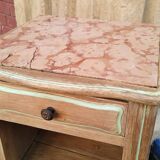 Solid oak bedside table