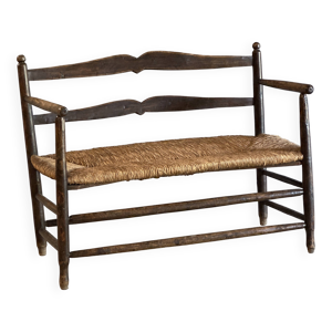 banc ancien en chêne