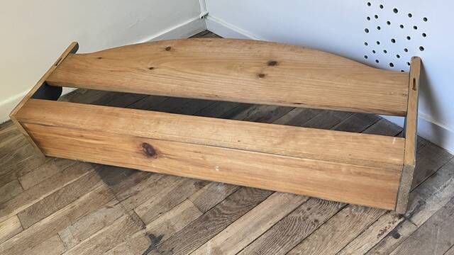 Vintage solid wood noah's ark shelf